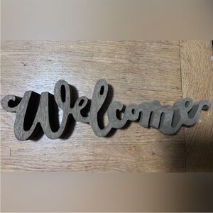 Rustic Brown Welcome Sign